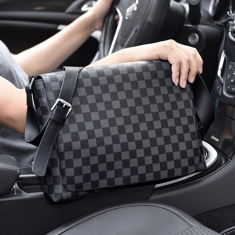 男士包包真皮韩版cklv6公文包商务手提包单肩男士包袋