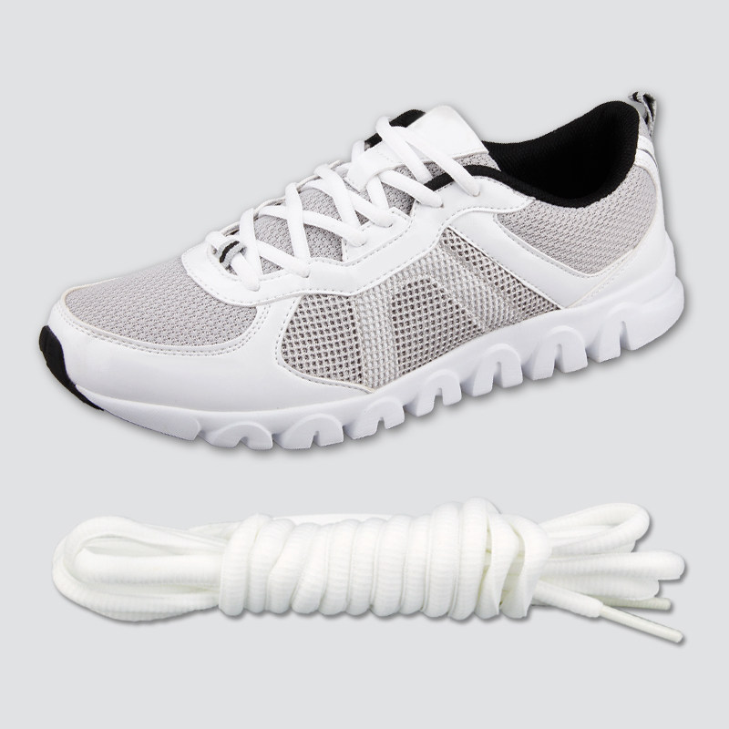 care圣凯瑞 扁圆鞋带篮球运动休闲帆布鞋带白黑红蓝黄绿涤棉半圆