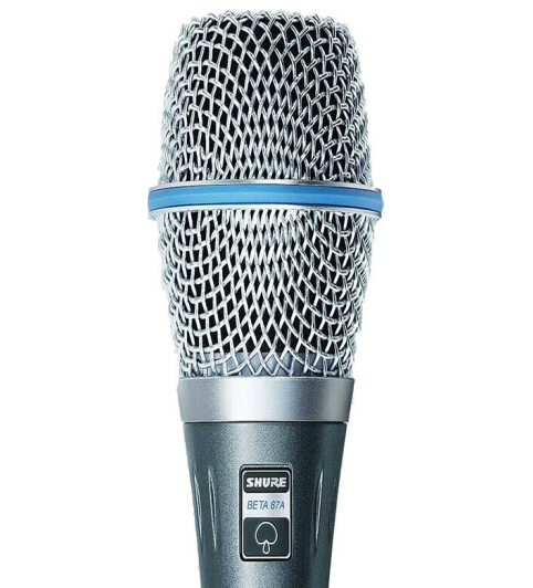 shure舒尔beta87a手持超心型电容人声话筒会议演讲麦克风