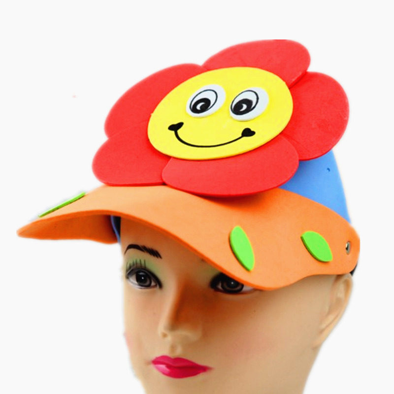 大自然头饰帽子太阳地球月亮星星大树小草花朵聚会装饰帽子