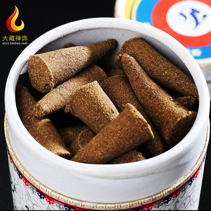 萨迦八思巴藏香西藏传统古法手工天然室内家用食子熏香塔香薰筒装