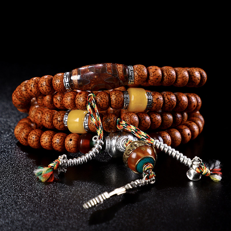 藏式老陈星月菩提提子手串佛珠手链佛教男女佛珠