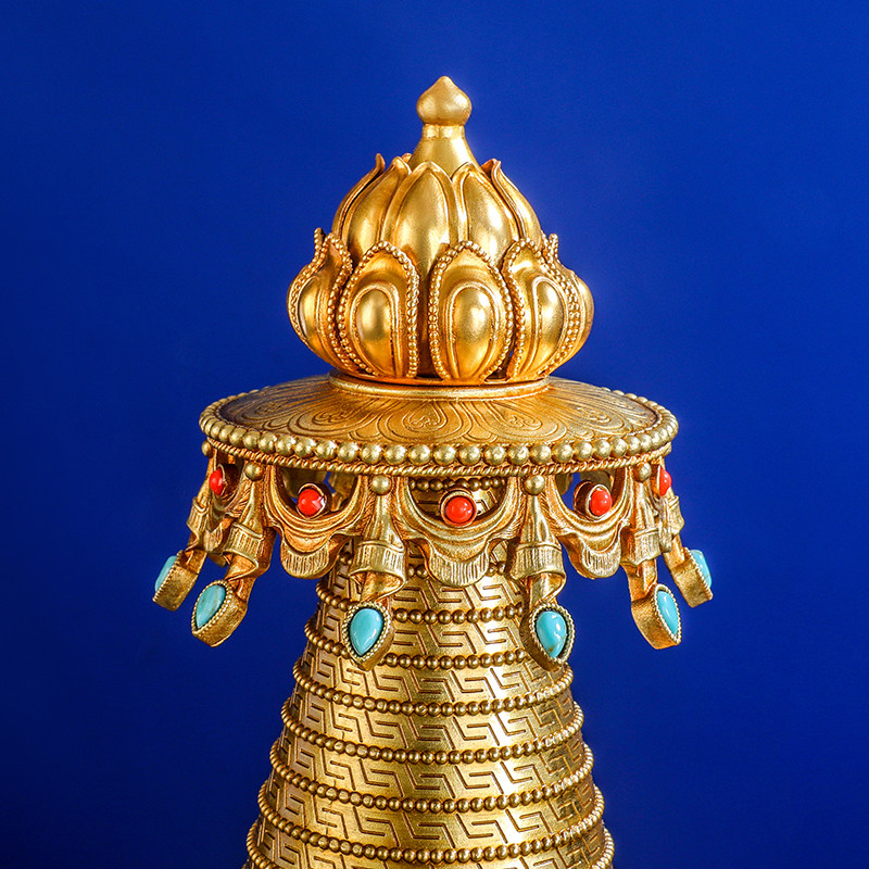 慧宝纯铜嘎当塔西藏舍利塔佛塔摆件佛教密宗用品摆件