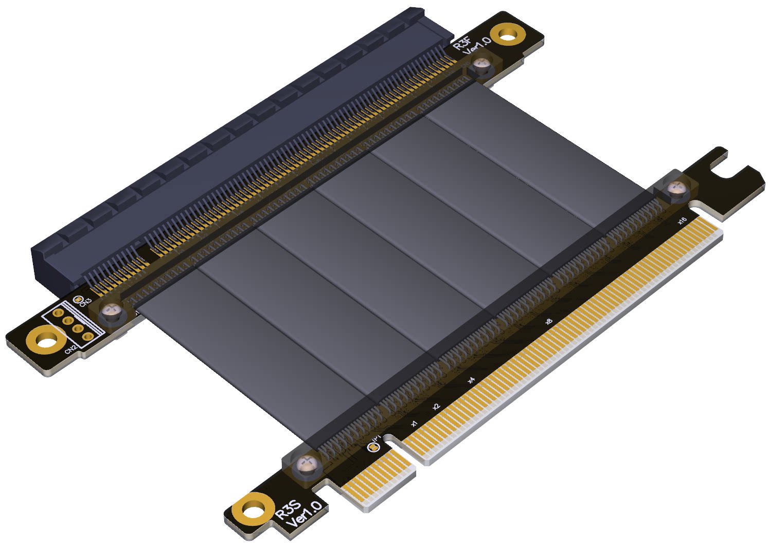 adt显卡延长线 pci-e 3.0 x16 垂直竖立放机箱pcie 16x 全速稳定