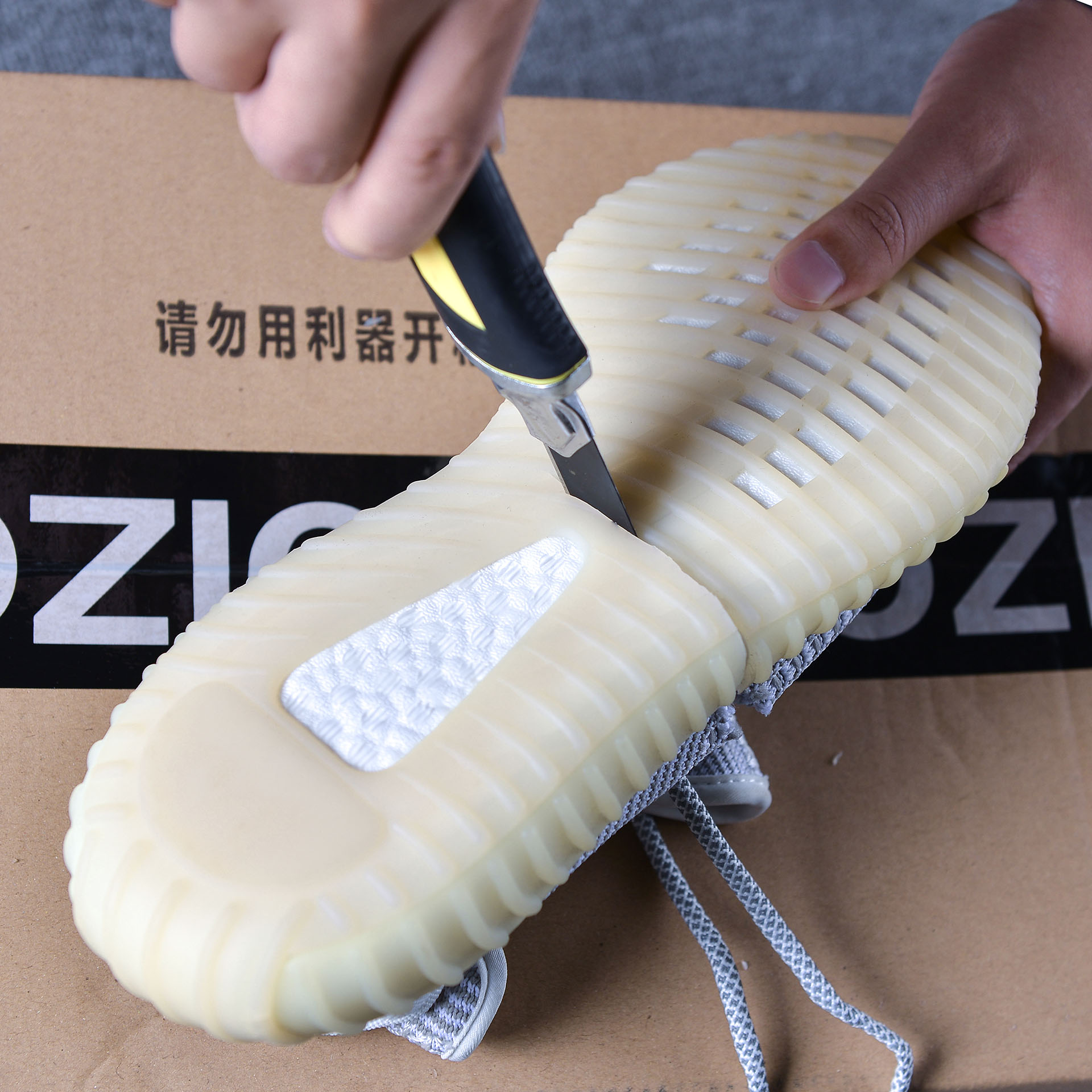 椰子鞋男350满天星正品冰蓝真爆新灰橙白斑马莆田纯白冰淇淋天使