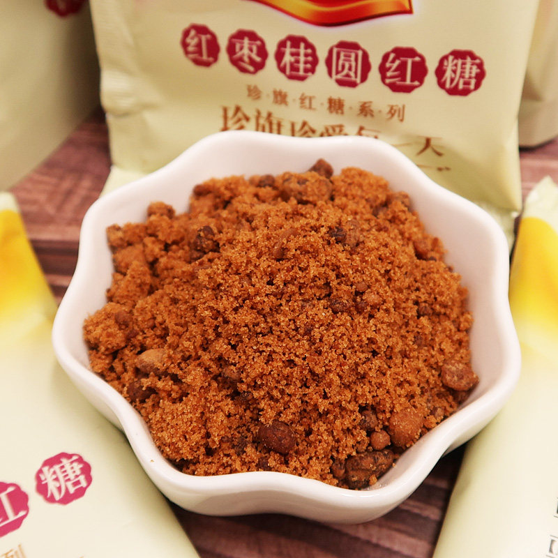 红糖珍旗红枣桂圆300克袋装女生大姨姨妈调理红糖