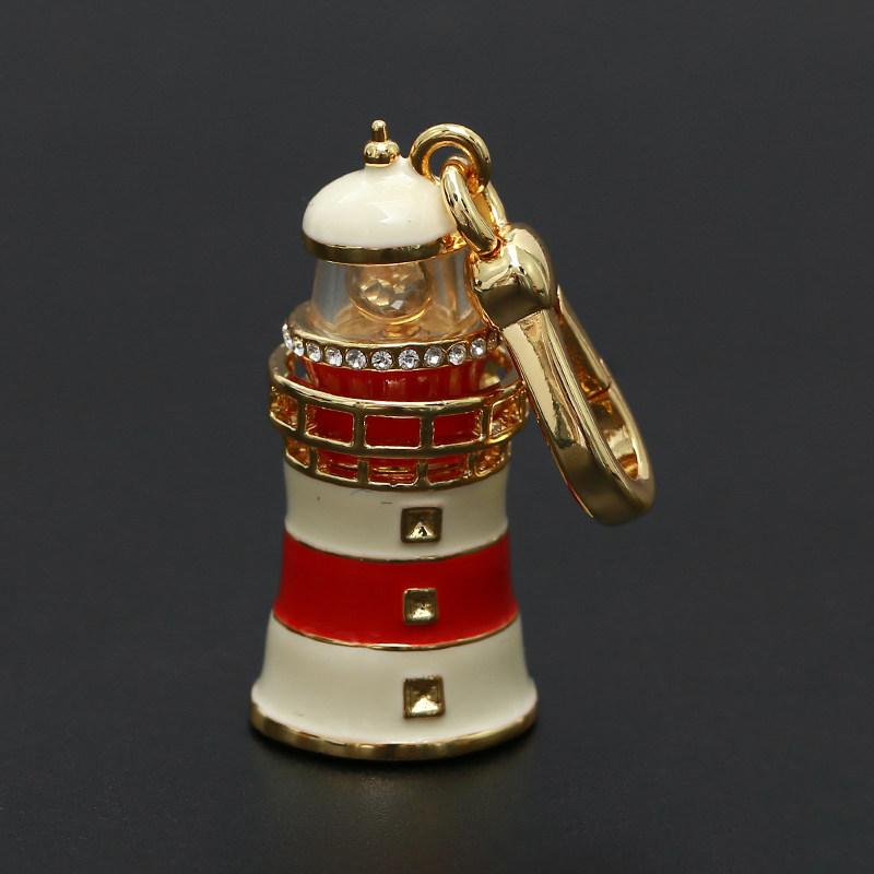 盒装灯塔2022挂件包挂件项坠时尚彩釉珐琅吊坠项坠