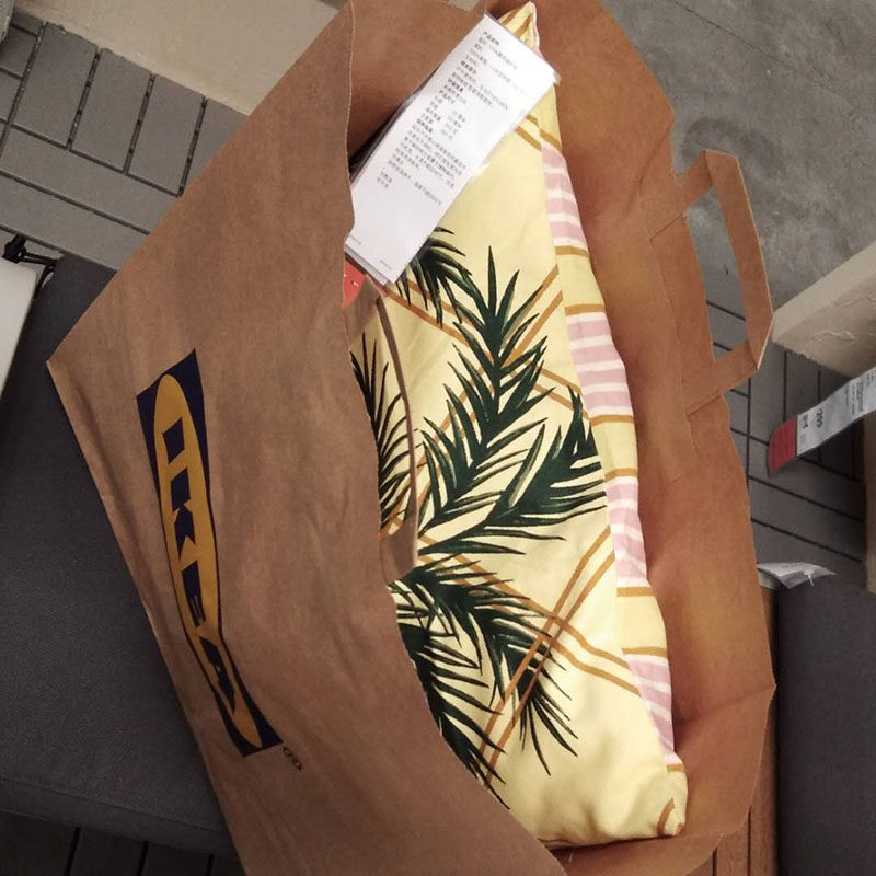 纸袋宜家国内代购ikea标志牛皮牛皮纸大号礼品礼品袋