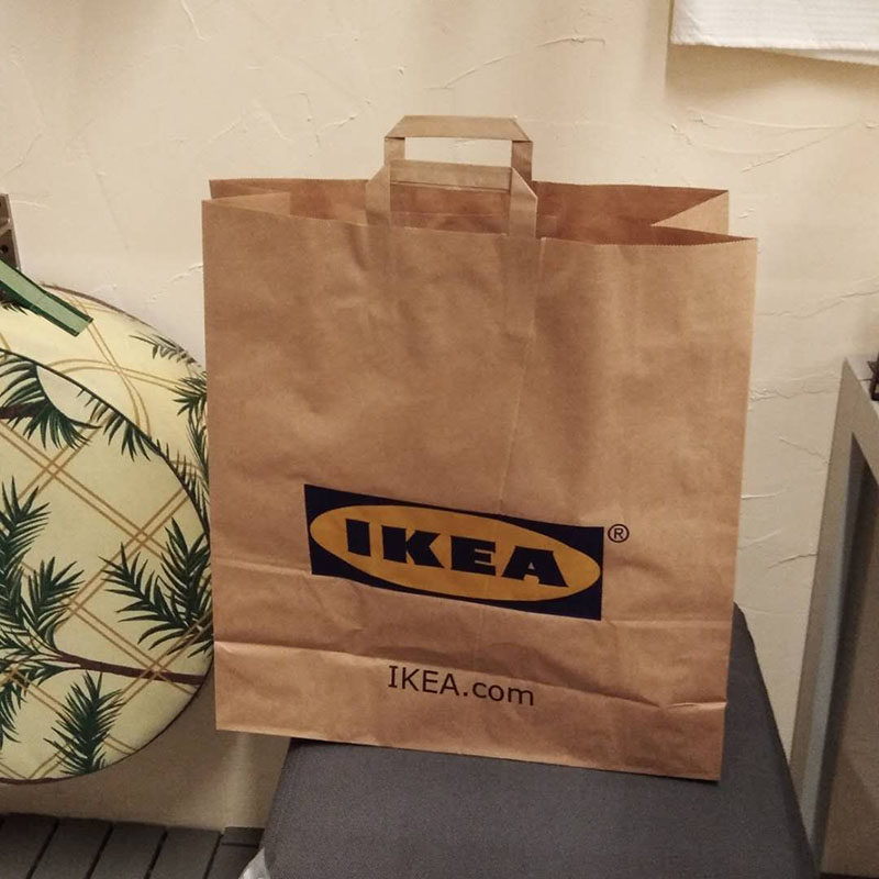 纸袋宜家国内代购ikea标志牛皮牛皮纸大号礼品礼品袋