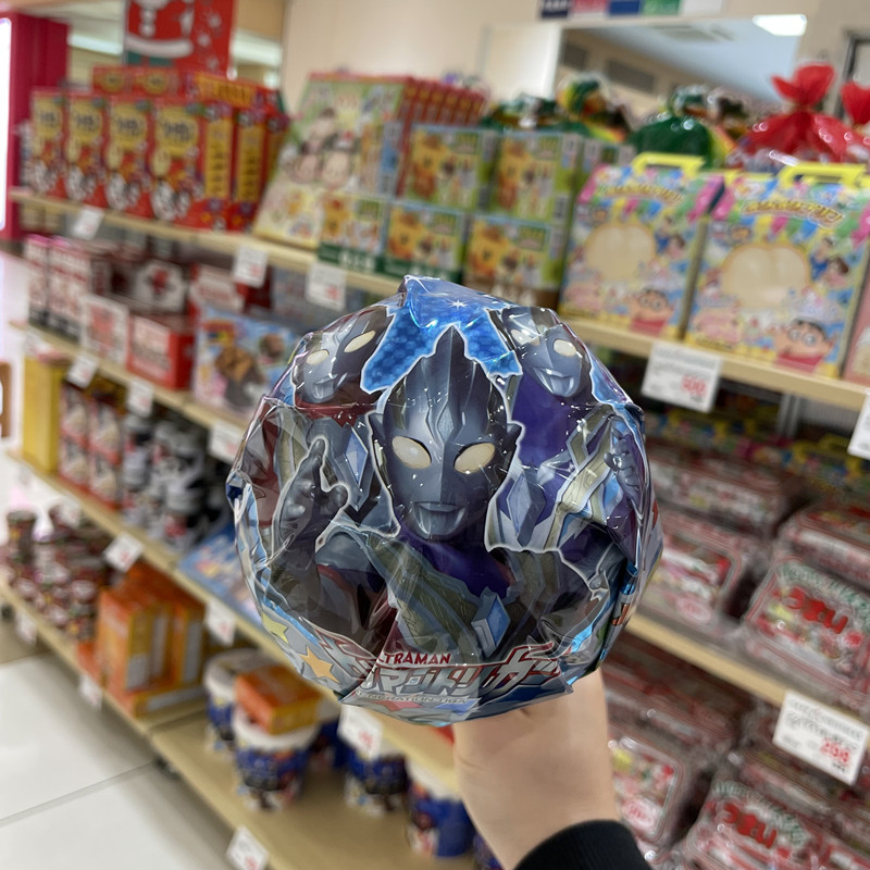 日本采购限定款奥特曼超大棒棒糖礼盒装儿童零食糖果15只圣诞礼物