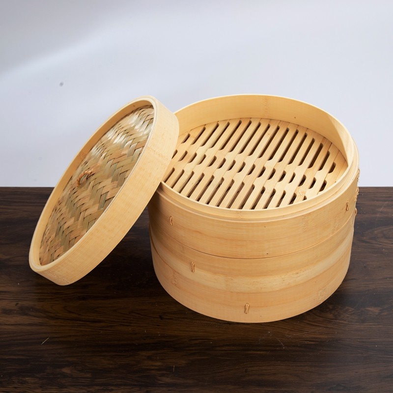 蒸笼华竹手工家用小笼包竹制大小蒸锅馒头蒸架蒸锅