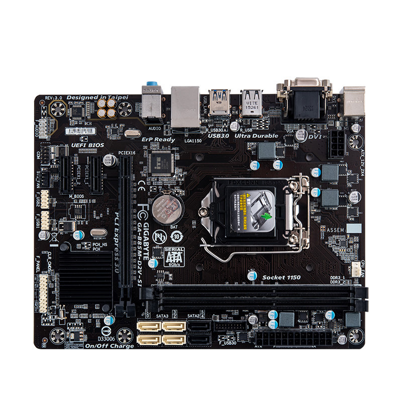 全新库存gigabyte技嘉b85m-d2v-si1150针ddr3四代因特特尔主板