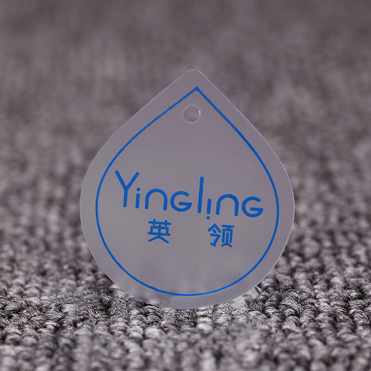 pvc塑料磨砂透明吊牌现货订做服装标签吊牌卡片定制空白logo吊牌