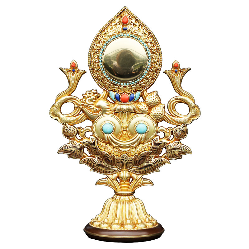 藏密坊慧宝黄铜五妙欲供品佛堂桌面摆件佛教显密宗供具祈福供养