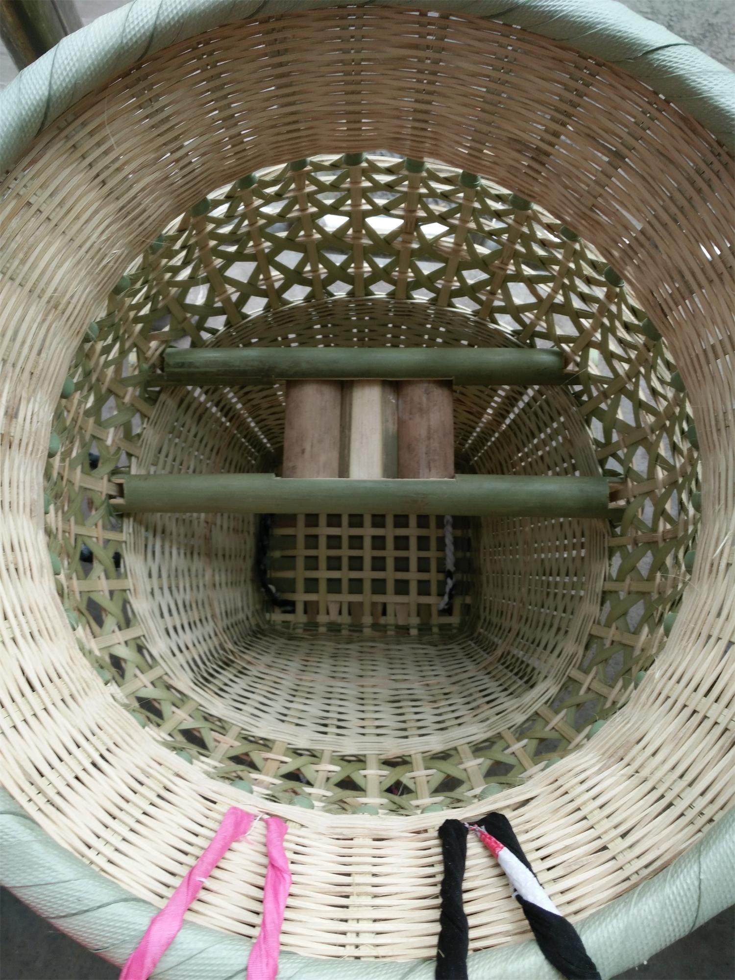 背篼背篓手工竹编宝宝儿童背椅娃娃背蒌婴儿竹编