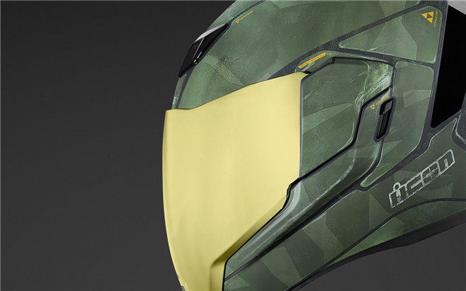 icon鬼面双镜片摩托车头盔全盔跑盔 airflite battlescar 2 战车