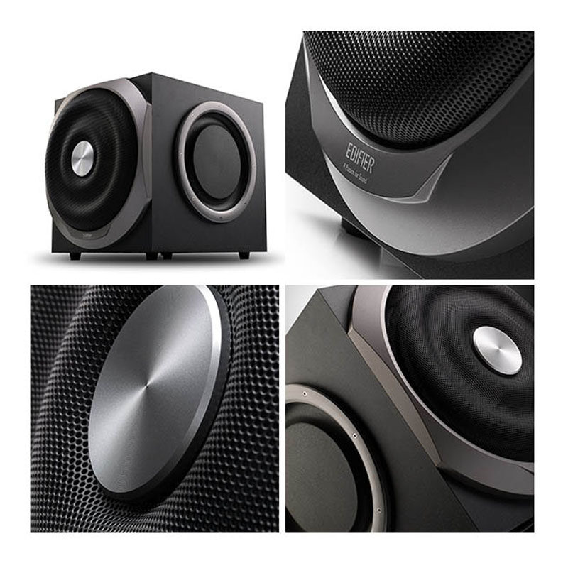 漫步者s5.1音箱10寸低音炮木质环绕 遥控光纤dts家庭影院杜比音响