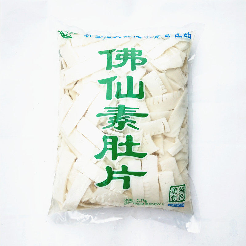 佛仙魔芋素肚片肚丝百叶麒麟肚叠叠脆凉拌拌菜素肉