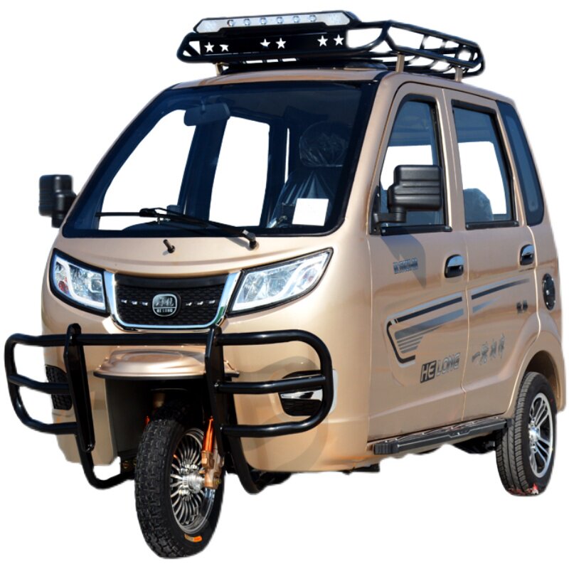 全封闭燃油三轮摩托车上牌老年人代步残疾人助残车全摩托车整车