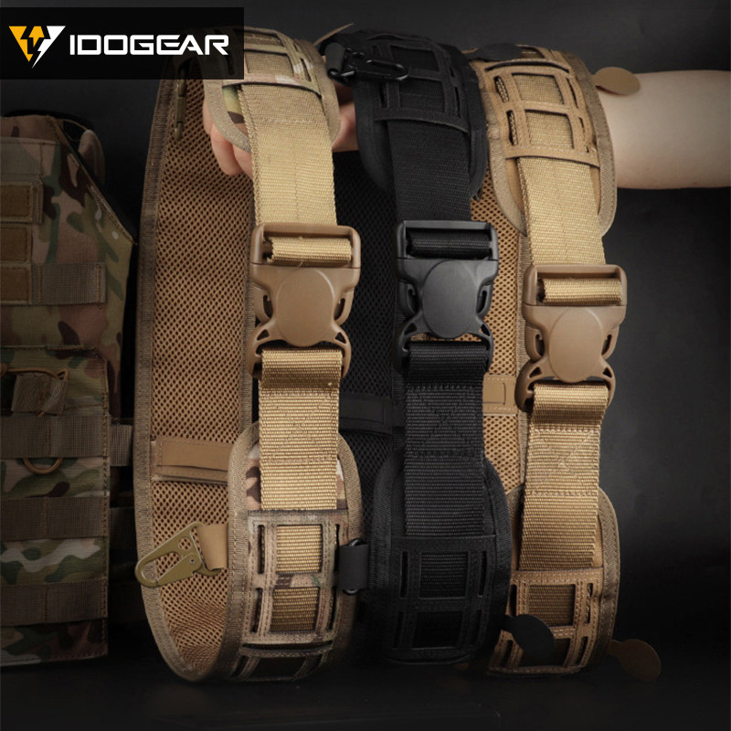 腰带腰封小钢军迷战术molle户外负重装备迷彩战术腰带