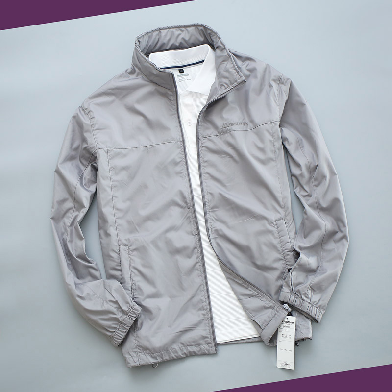 春秋男士简约休闲夹克日系潮流男装青年运动外套户外防风薄款风衣