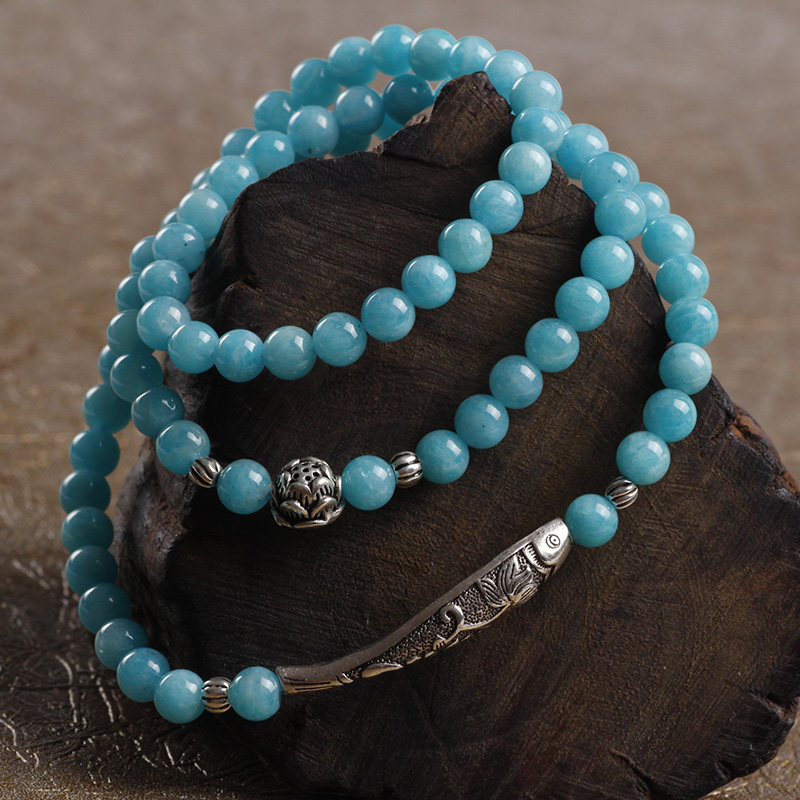 手链臻唯天然天河石多圈韩版女款多层幸运石手串手链