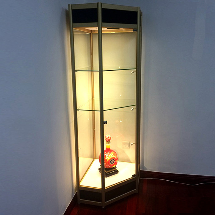 模型手办展示柜玻璃透明货柜高达柜子乐高玩具礼品陈列柜收藏摆件