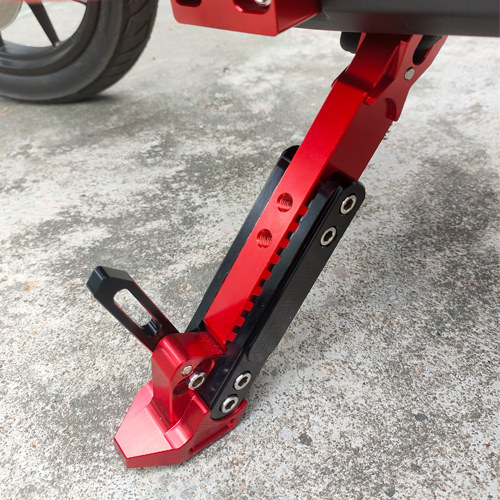 雷石摩托车脚撑电动车可调调节边撑改装脚架m3摩托车车架