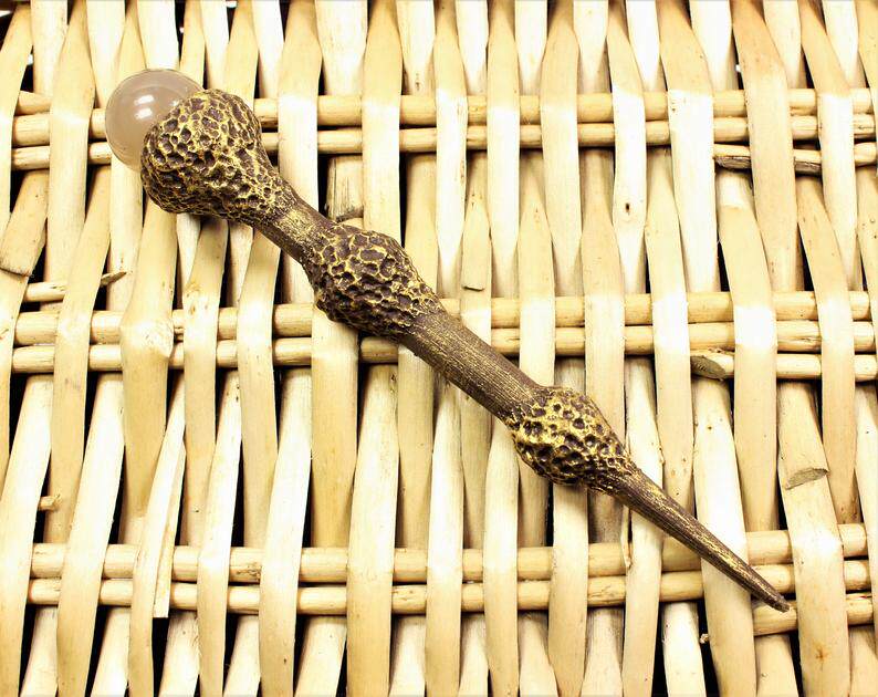 英国代购sacred手作复古石英晶体球雪松木魔杖其它