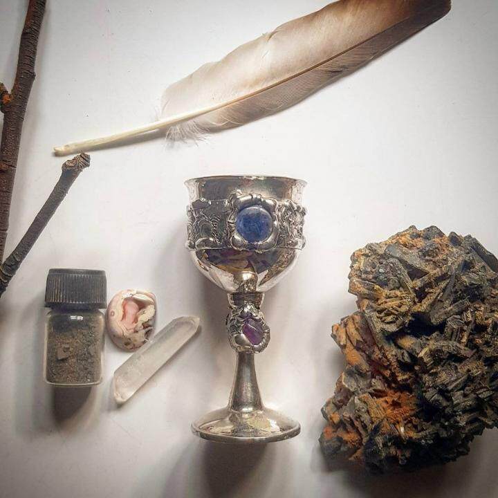 澳大利亚代购sacred手作青金金石紫水晶神圣祭坛高脚其它