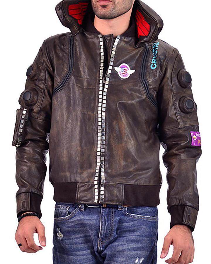 美国代购samurai手作游戏赛博朋克2077武士外套皮衣