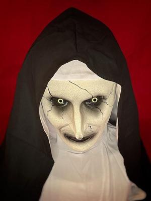 美国代购demon手作恐怖电影招魂恶魔修女乳胶cosplay表演面具