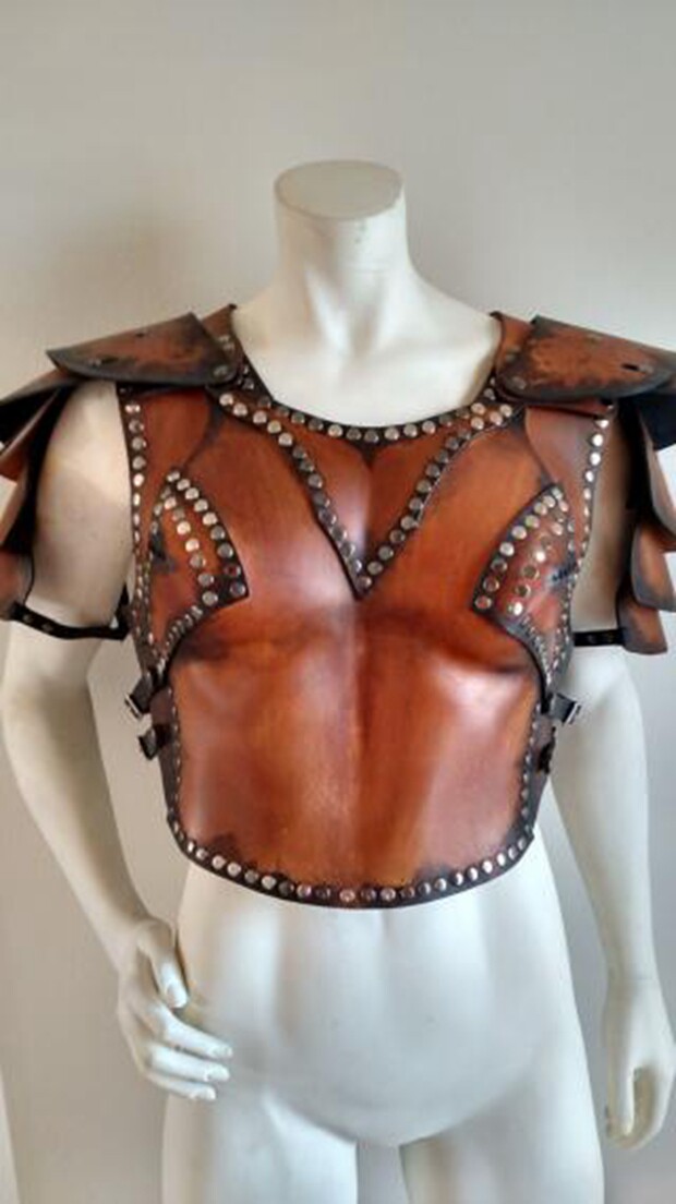 美国代购armor手作复古皮革盔甲装甲铠甲cospaly服饰