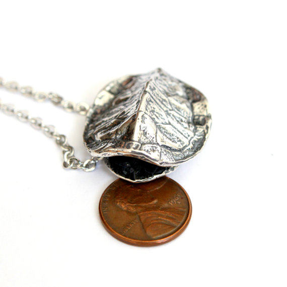 turtle加拿大代购手作个性乌龟壳鳖甲吊坠手工雕刻项链