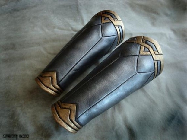 美国代购elegant手作复古中世纪角色扮演皮革护腕铠甲服饰