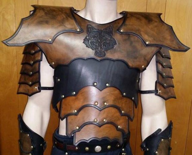 美国代购gothic手作哥特式全套皮甲铠甲cosplay演出服饰