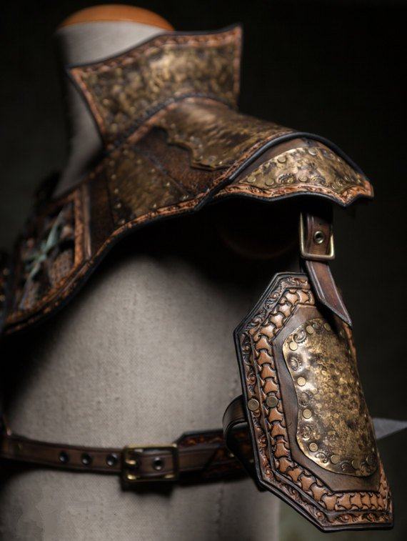德国代购armor手作蒸汽朋克海盗猎人肩甲可拆卸其它