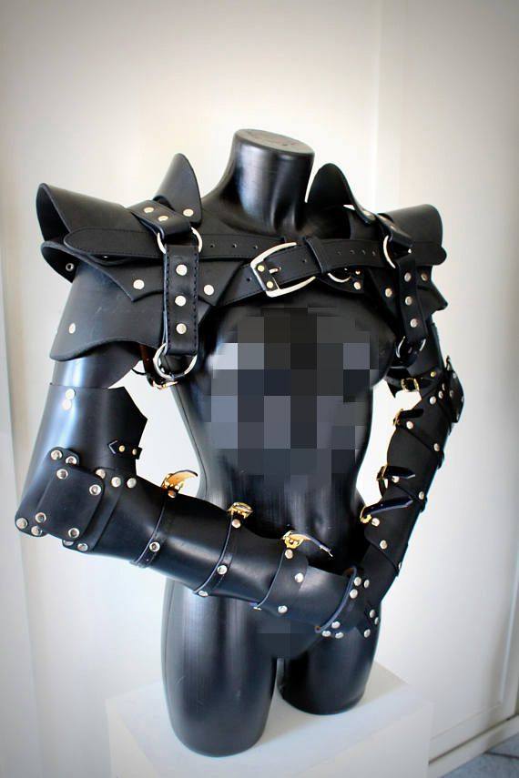 意大利代购arm手作蒸汽朋克中世纪盔甲一对护臂其它