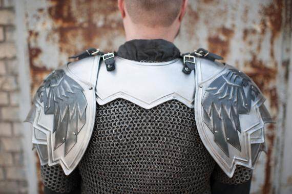 shoulder乌克兰代购手作特别仿古不锈钢护肩盔甲cosplaycosplay配件