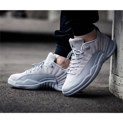 jordanaj12灰狼酷灰季后赛低帮篮308305002篮球鞋