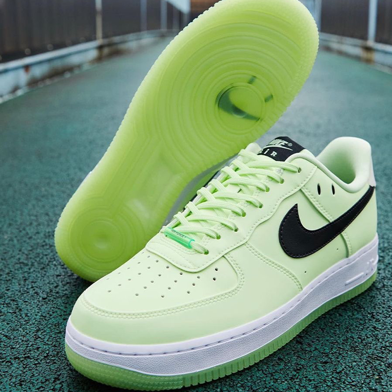 nikeairforcesmileaf1夜光绿白空军板鞋ct3228100701板鞋