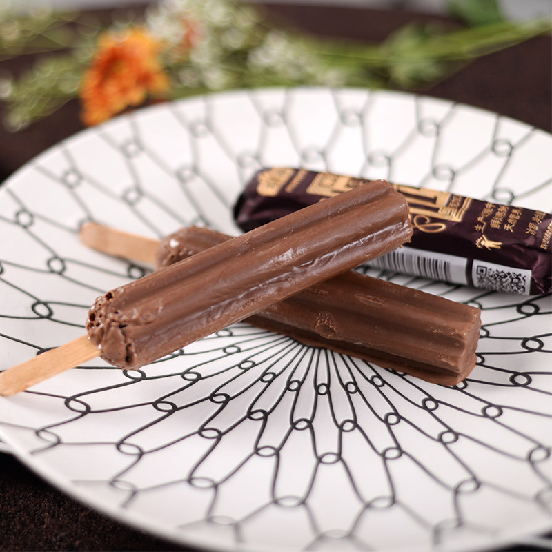 宝沣源黑巧巧巧克力雪糕冰淇淋72g5支网红冰棍冰淇淋