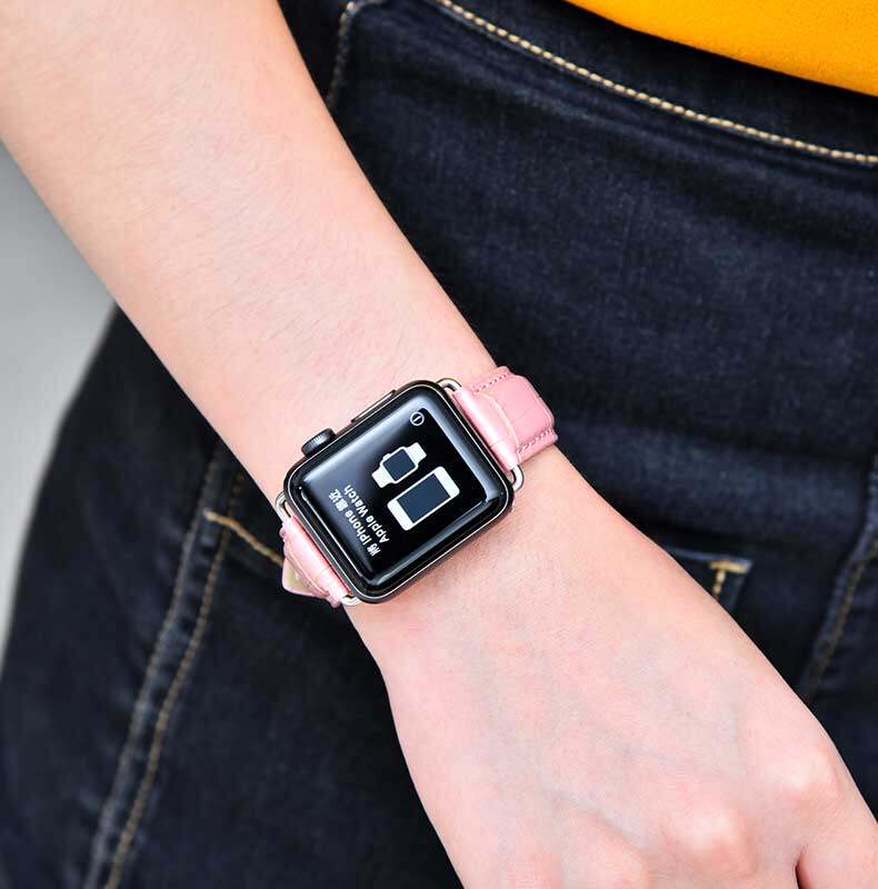 watch7表带applewatch表带iwtach4567代表带苹果手表s7表带女男蝴蝶扣
