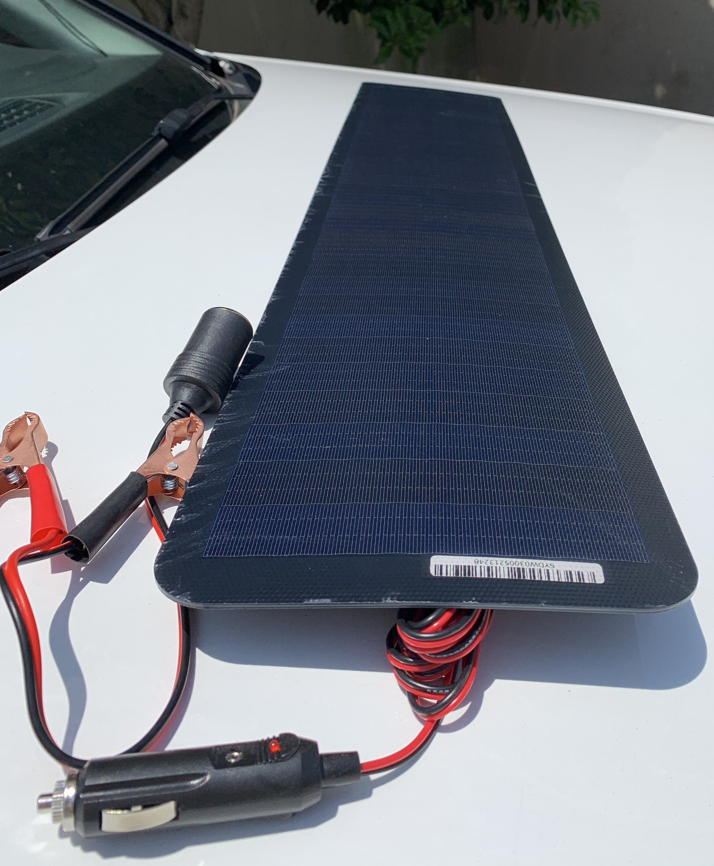 太阳能电池板汽车12v电瓶充电器柔性32w车顶发电汽车太阳能充电板