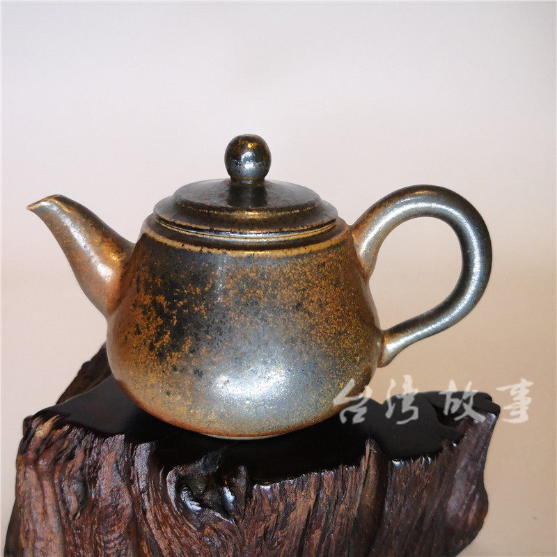 已售勿拍台湾陶艺大师古尧香陶语工坊柴烧壶茶壶