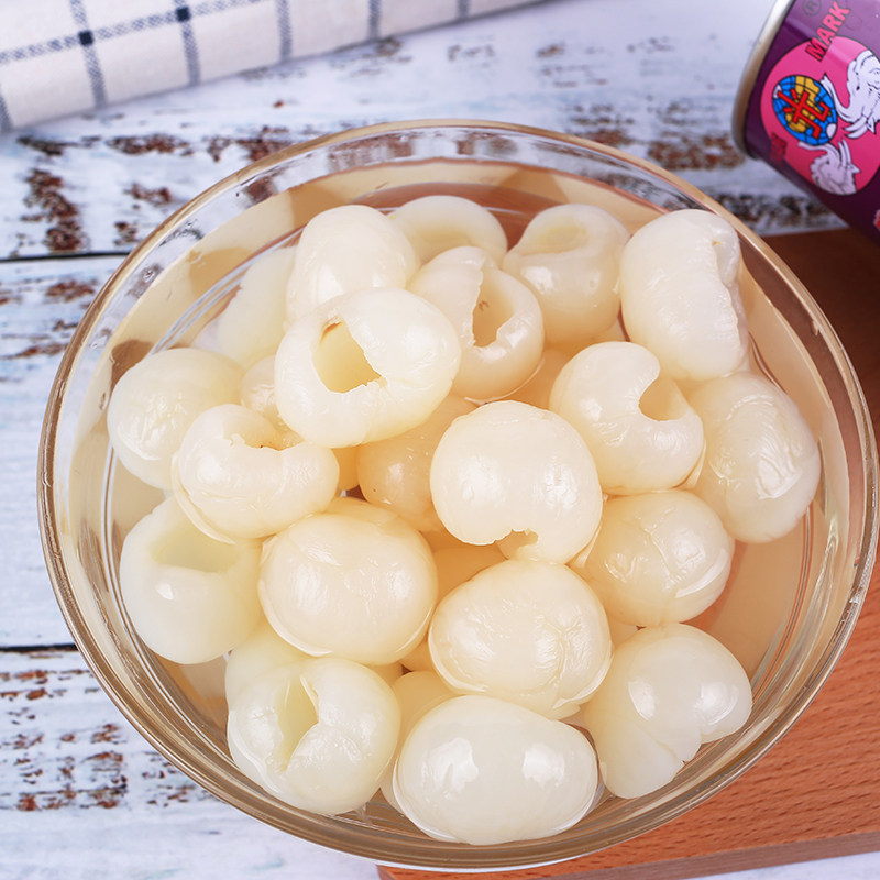 龙眼泰国进口水果罐头双象地球球牌糖水桂圆罐头水果罐头