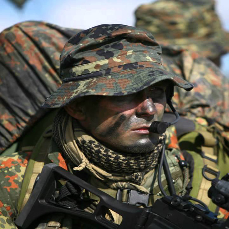 德国国公发军版原品德军斑点ksk奔尼战术作训军迷帽