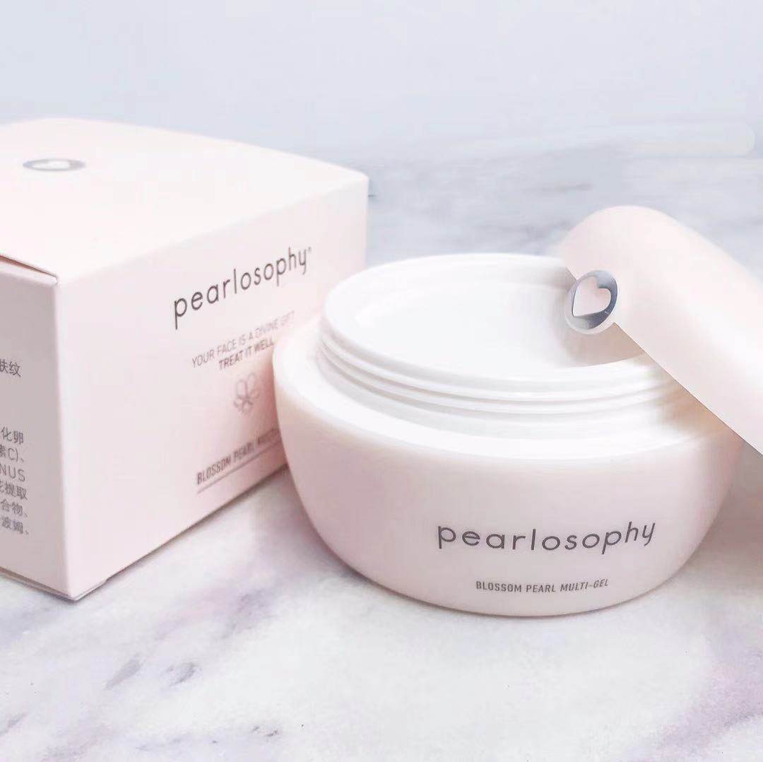 真珠美学一亮锁水滋润白滋润四合樱花面霜精华水乳乳液