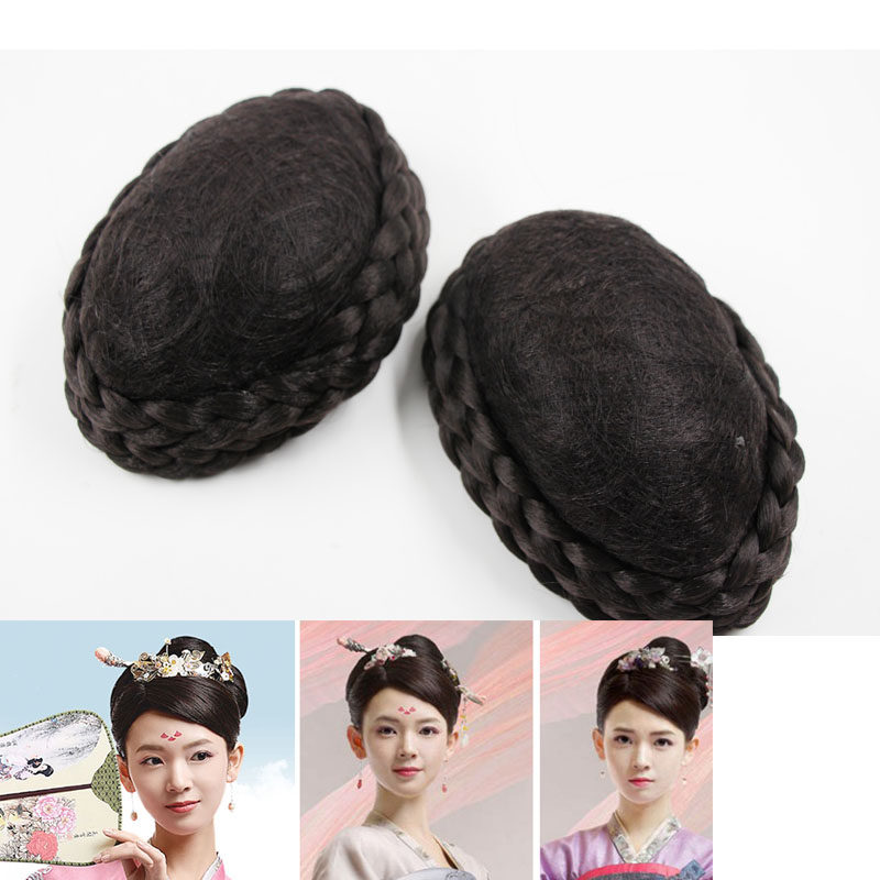 古装汉服发包造型假发秀禾新娘后脑勺演出唐装发包
