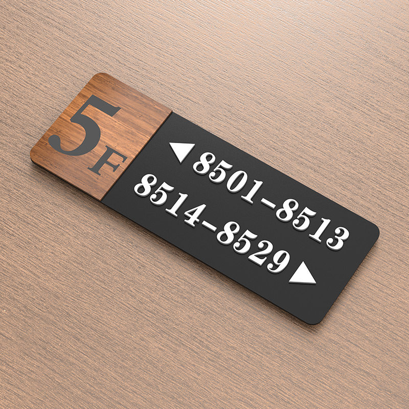 楼层酒店宾馆商场楼道号码电梯数字指示牌标志牌